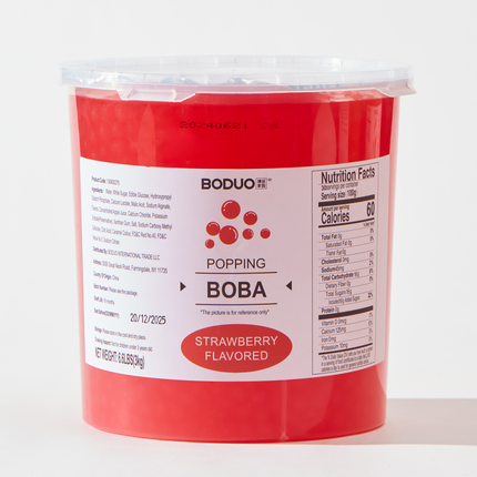 [博多] [单件装] 草莓风味球型爆爆珠 - 1 Bucket [6.6 lbs]