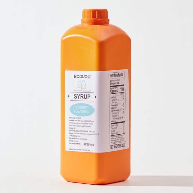 [BODUO] [MINI] Yogurt Flavored Syrup - One Bottle [68 fl.oz.]