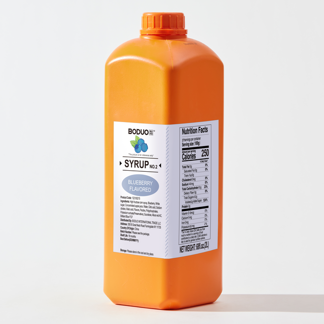 [BODUO] [MINI] Blueberry Flavored Syrup NO.2 - One Bottle [68 fl.oz.]