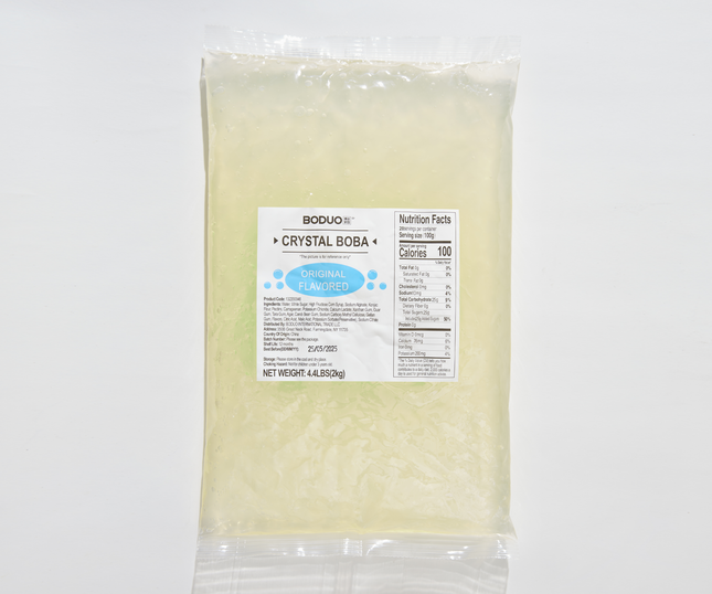 [BODUO] Original Flavored Crystall Boba [4.4 lbs / Bag x 10 Bags / Case]