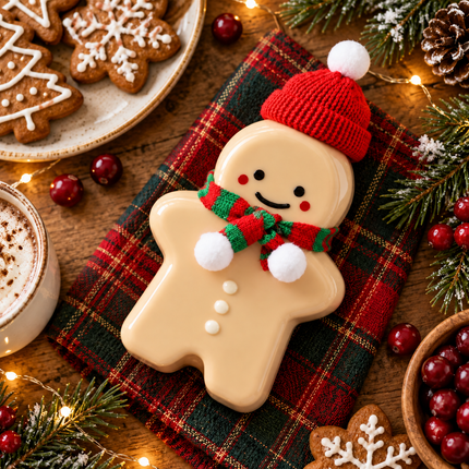500ml / 16oz PET Plastic Cup Gingerbread Man Cup 100pcs/Case