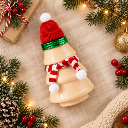 400ml / 14oz 38mm Christmas Tree PET Bottle 200pcs/Case