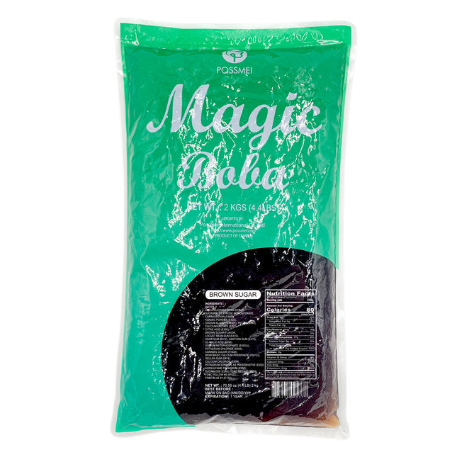 [POSSMEI] [MINI] Crystal Boba - Brown Sugar - One Bag [4.4 lbs]