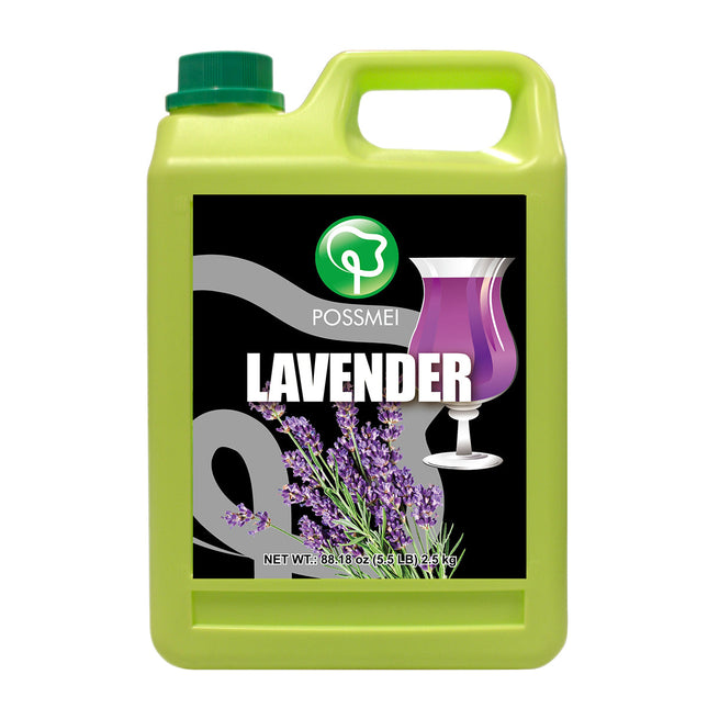 [POSSMEI] Lavender Syrup 5.5 lbs / Bottle x 6 Bottles / Case