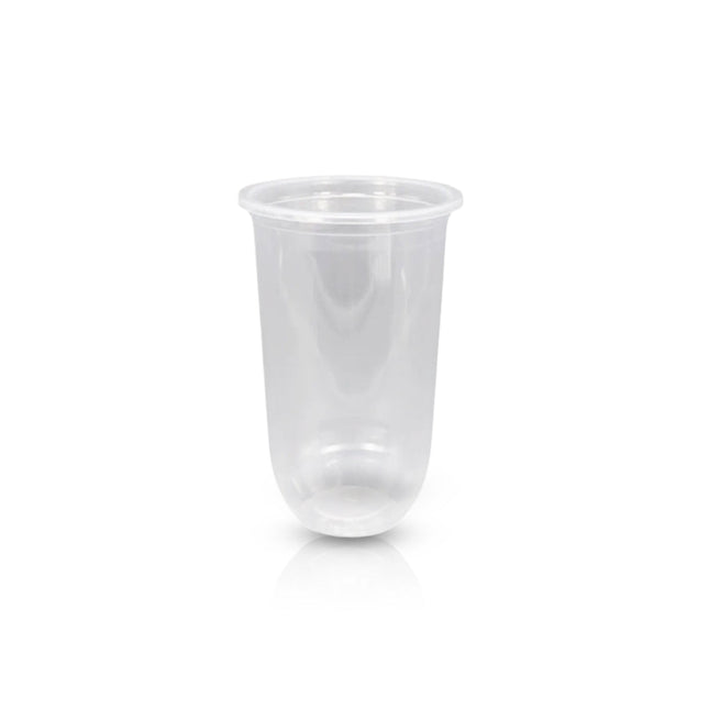 直径90-700毫升/22盎司U形透明薄壁塑料冷杯1000个/箱