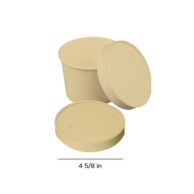 直径118mm 双层纸质排气盖适用于118-26 / 32盎司纸汤杯 500pcs/case