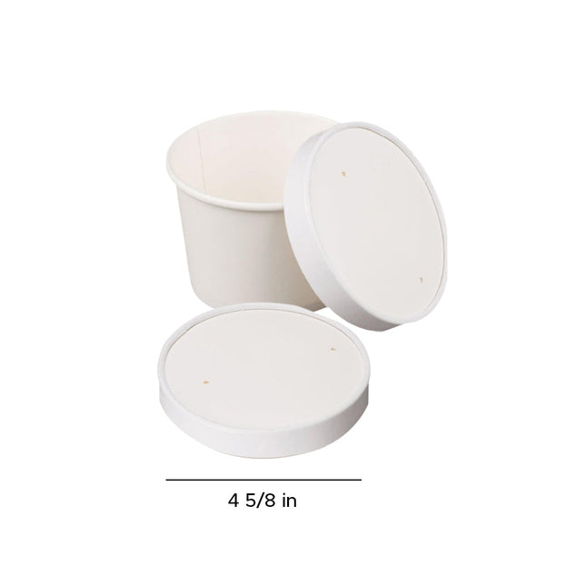 Diameter 118mm Double Layer Paper Vented Lid for 26/32oz Food Cup 500pcs/Case