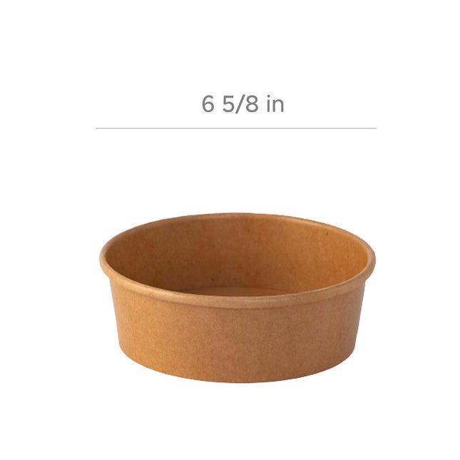 直径168mm-1090ml / 36oz 纸质双覆膜食品纸碗300个/箱