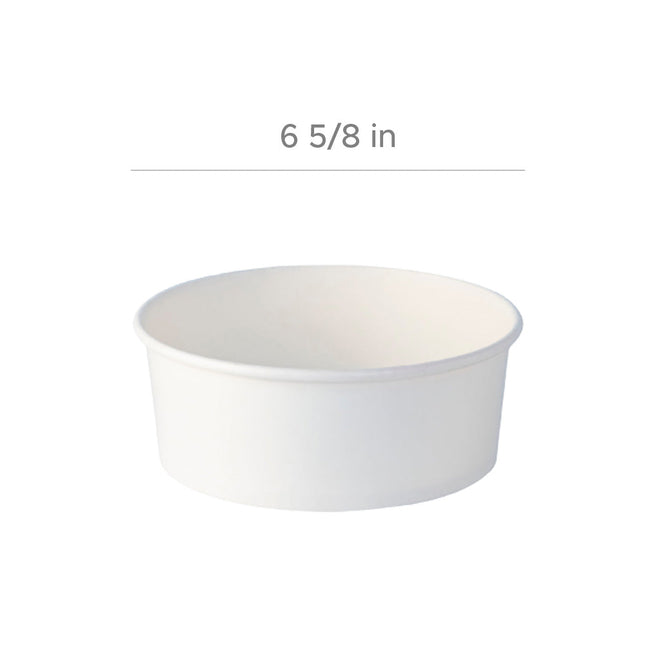 直徑168mm-1090ml / 36oz 紙質雙覆膜食品紙碗300個/箱