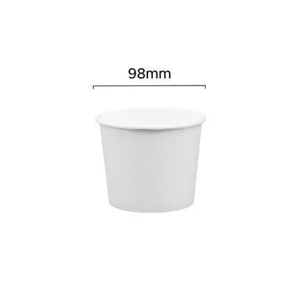 Diameter 98mm-12oz Double Poly Coated Paper Soup / Hot Food Cup 500pcs/Case