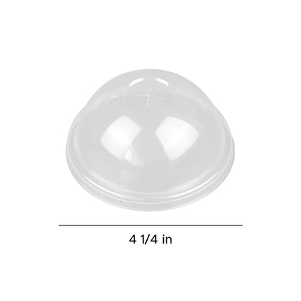 直径110毫米的PET圆顶盖，用于16盎司冰淇淋杯，1000个/箱