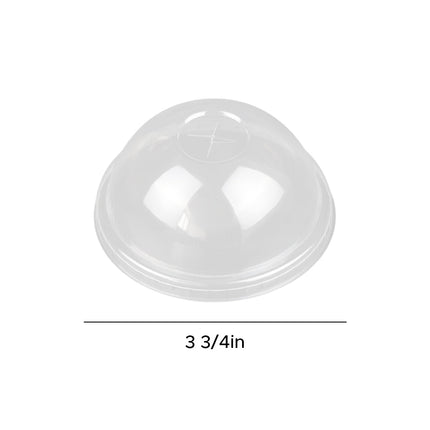 直径95毫米的PET圆顶盖，用于6盎司/8盎司冰淇淋杯，1000个/箱