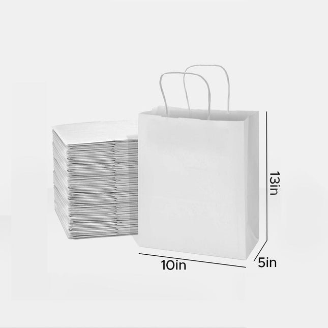 [定制包裝] 帶手柄的紙質袋 10” X 5” X 13” 250個/箱