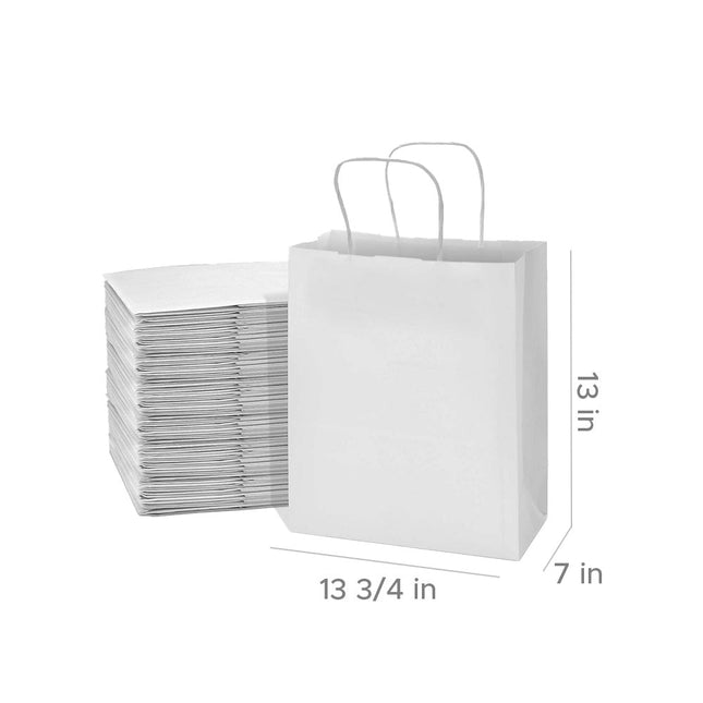 [定制包裝] 帶手柄的紙質袋 13 3/4" X 7" X 13" 250個/箱