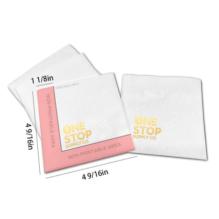 [Customize] Composite Paper 1/4 Fold 2 Ply Beverage Napkin 9” x 9” 5000pcs/Case [50 gsm]