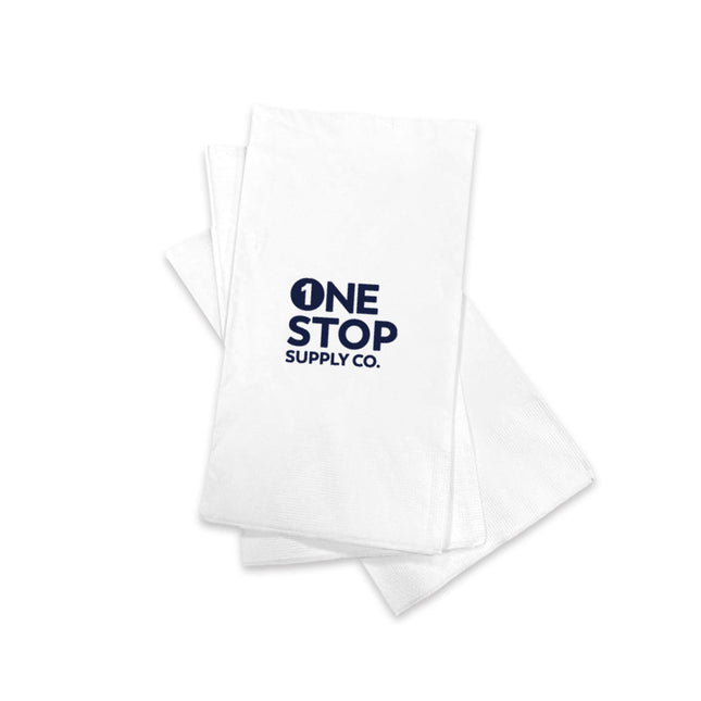 [定制包裝] 純木漿1/8折白色餐巾紙2層15 3/4" x 15" 3000pcs/箱