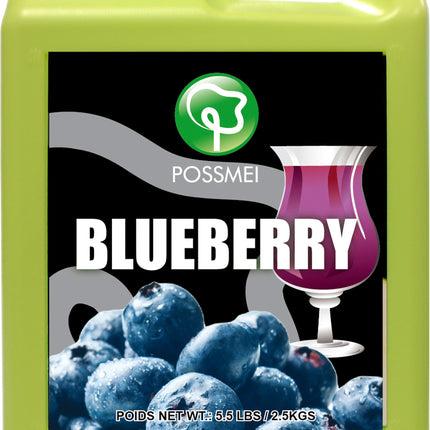 [POSSMEI] Blueberry Syrup 5.5 lbs / Bottle x 6 Bottles / Case