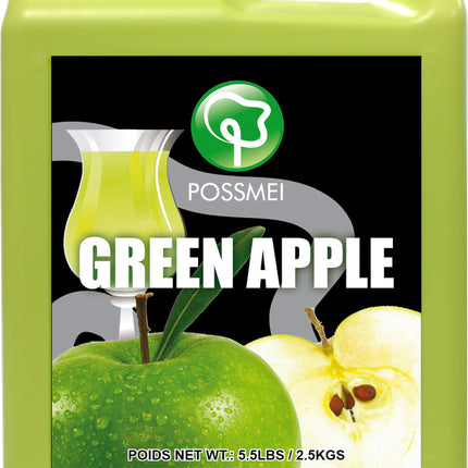 [POSSMEI] Green Apple Syrup 5.5 lbs / Bottle x 6 Bottles / Case