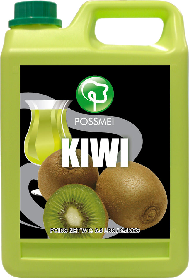 [POSSMEI] Kiwi Syrup 5.5 lbs / Bottle x 6 Bottles / Case