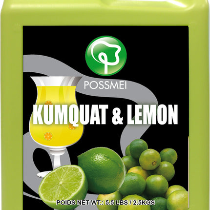 [POSSMEI] Kumquat & Lemon Syrup 5.5 lbs / Bottle x 6 Bottles / Case