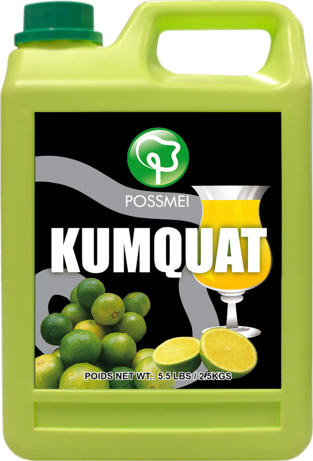 [POSSMEI] Kumquat Syrup 5.5 lbs / Bottle x 6 Bottles / Case
