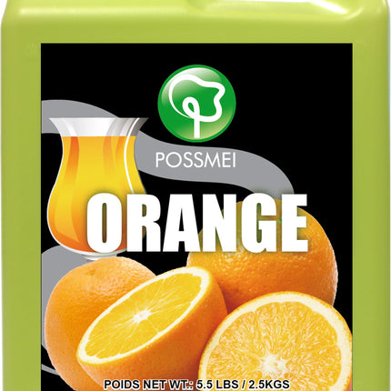 [POSSMEI] Orange Syrup 5.5 lbs / Bottle x 6 Bottles / Case
