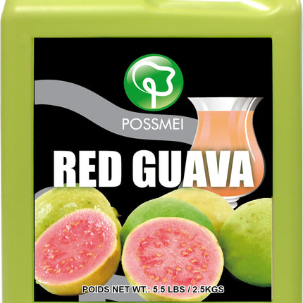 [POSSMEI] Red Guava Syrup 5.5 lbs / Bottle x 6 Bottles / Case
