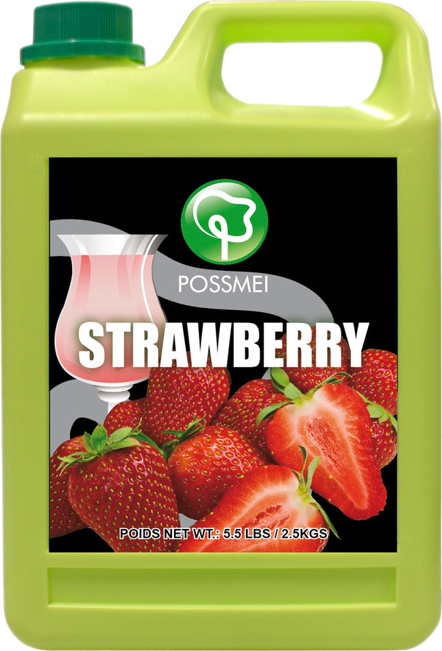 [伯思美] 草莓汁(帶果肉) 5.5 lbs / 瓶 x 6瓶 / 箱