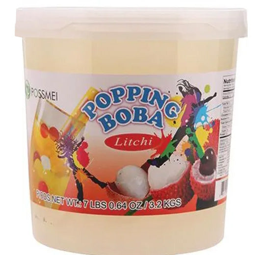 [POSSMEI] [MINI] Litchi Popping Boba - One Bottle [7.04 lbs]