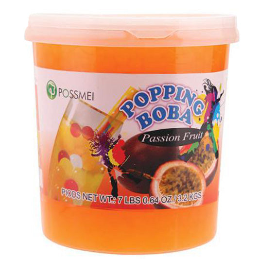 [POSSMEI] [MINI] Passion Fruit Popping Boba - One Bottle [7.04 lbs]