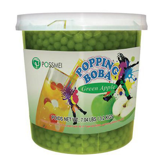 [POSSMEI] [MINI] Green Apple Popping Boba - One Bottle [7.04 lbs]