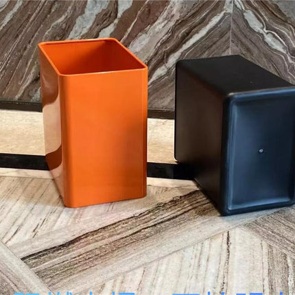12L Metal Paint Square -Shaped Room Bedroom Living Room Double -Layer Separation Trash Can