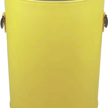 Double -Layer Circular Leather Trash Can