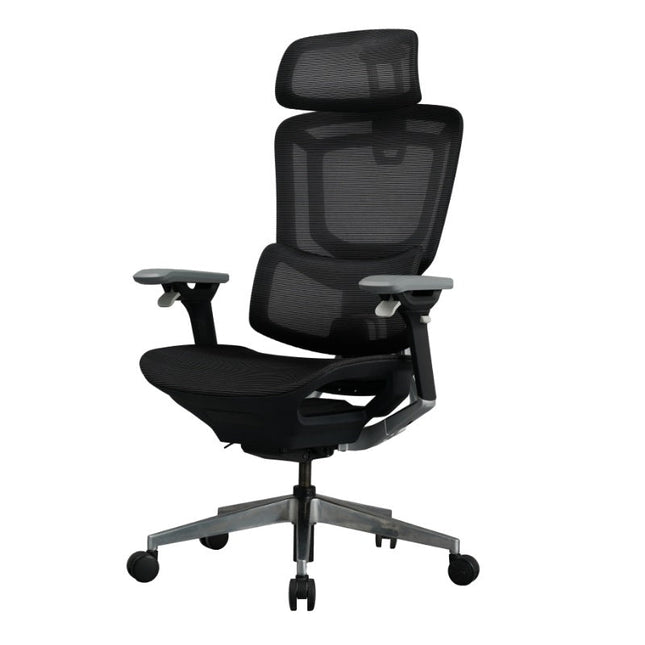 Ergonomic Fabric Office Chair With Footrest Pedal Swivel Ch520